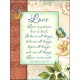 LEANIN TREE GLITTER CARD SWEET VINTAGE ROSE